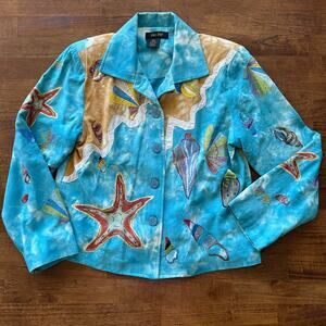 Bala Bala Coastal Breeze Jacket—Beach Cottage Vibes, Silk Inner Lining
